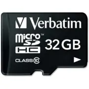 Verbatim - 32GB microSDHC Card (Class 10) w Adapter