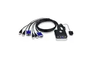 Aten 2 Port USB VGA Cable KVM Switch (CS22U-AT)