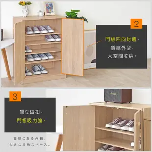 HOPMA日式/設計款二門五層鞋櫃 台灣製造 玄關櫃 收納櫃 置物櫃 鞋架C-2D500&C-2D505