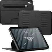 ZUGU CASE for iPad 10.9 Inch Case iPad 11th / 10th Generation (A16 2025/2022) Ultra Slim Protective Cover - Apple Pencil Holder - Convenient 8-Angle Magnetic Stand & Auto Sleep/Wake [ Black ]