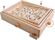JOINPAYA Intelligent Development Toy Boys and Girls Maze Puzzle Game Wooden Beads Stress Releasing Maze Ball Toy