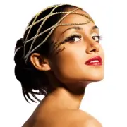 1920s Flapper Headpiece for Women Roaring 20s Great Gatsby Accessories Crysta...