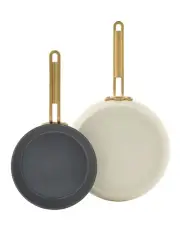 [GreenPan] Stanley Tucci Frypan Set 20x26cm 2Piece in Black and White