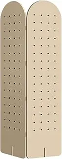 Pegboard Room Divider Panel,Folding Pegboard Partition Screen,Privacy Screens Pegboard Display Stand for Jewelry Store Bazaar Bedroom(Style 2,2-Panel)