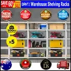 Giantz 5x0.9M Warehouse Shelving Racking Storage Garage Steel Metal Shelves Rack