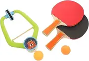 KITANDOVE 1 Set Table Tennis Trainer Indoor Hanging Pingpong Device for Family Fun Versatile Practice Portable Door Frame Exerciser with Rackets and Balls