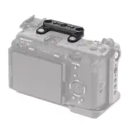 Top NATO Rail Adapter Mount Plate with 1/4"-20 &3/8"-16 for Sony FX3 FX30 Camera