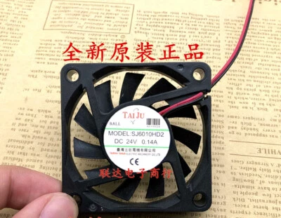 TAIJU SJ6010HD2 DC24V 0.14A 6CM 2-Wire Cooling Fan