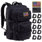 Black Tactical Backpack, Military Backpack, Molle Backpack.(Black-01)