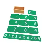 Number Cards Learning Toy Counting Toy Number Counting 0-9 Learning Cards for