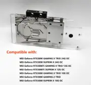 Granzon Full Cover GPU Block For MSI RTX 3080TI 3090 TRIO GAMING X OC/Suprim X