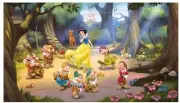 Disney Princess Snow White and the Seven Dwarfs 6'x10.5' Mural Wallpaper JL1281M