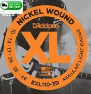 Guitar Strings - XL Nickel Electric Guitar Strings - EXL110-3D - Perfect Intonat