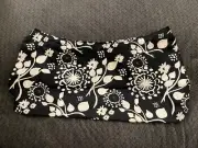 Thirty One Black Floral Purse Basket Liner J12