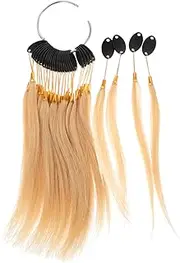 ASAKKURA 1set Real Human Hair Color Strands for Dye Practice Bundles with Accessories for Salon Home Use Extensions for Beginners Professionals
