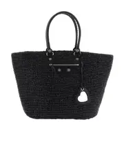 Balenciaga Le Cagole Panier Medium Shopping Bag One size black