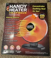 Handy Heater HeatWave 1200-Watt Ceramic Parabolic Heater Oscillation NEW!!!