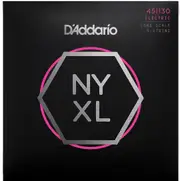 D'Addario NYXL45130 Nickel Wound Bass Guitar Strings, 5-string Regular Light, 45-130, Long Scale