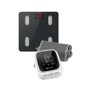 Etekcity Smart Wifi Scale For Body Weight - Black & Etekcity Smart Blood Pressure Monitor - White Bundle