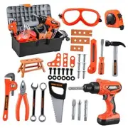 Kids Tool Set – Zealous 45 pcs Toddler Tool Set with Tool Box & A-orange