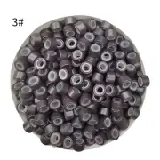 1000Pcs Micro Ring Microlink Beads Staples for Hair Extensions Microchip Silicon
