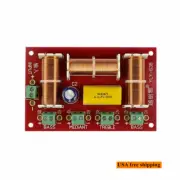 2pcs 200W 3 Ways Speaker Crossover Treble + Midrange + Dual Bass Audio 4-Ways