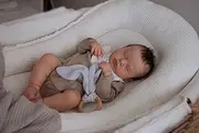 Pinky Reborn Baby Dolls Sleeping 20Inch Full Body Vinyl Silicone Baby Doll Realistic Rooted Hair Newborn Girls Doll Toy for Ages 3+