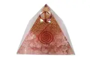 Crystal Wonderland Rose Quartz Clear Quartz Orgonite Merkabah Pyramid