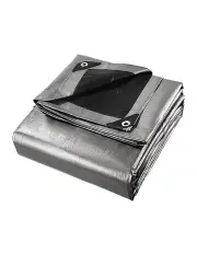 [Instahut] Tarp Tarpaulin Canvas Camping Heavy Duty Sun Cover 6x7.3m in Silver