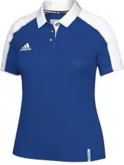 adidas Women's Climalite Modern Varsity Polo - Collegiate , ROYAL/White , XL
