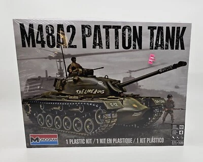 Monogram M48A2 Patton Tank Model Kit, 1:35 Scale, Skill Level 4, Ages 12+