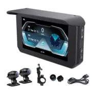 Wireless CarPlay Android Auto Motor Navigation Motorcycle GPS 64GB/Dual Cam/TPMS
