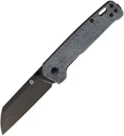 QSP Penguin Linerlock Folding Pocket Knife | D2 Blade Denim Micarta QS130B2