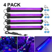 4Pcs UV Black Light Bar Fixtures Ultraviolet Lamp Strip USB Plug DJ Party Club