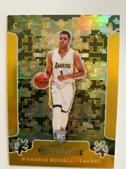 2015-16 NBA EXCALIBUR D’ANGELO RUSSELL RC ROOKIE CAMO CRUSADE INSERT LA LAKERS