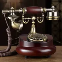 在飛比找蝦皮購物優惠-暢銷款特價仿古歐式老式電話機復古家用時尚創意無線電話機美式座