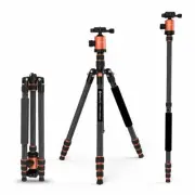 GEEKOTO 79 inches Carbon Fiber Camera Tripod Monopod with 360 Degree Ball Head