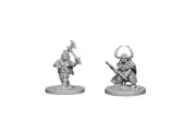 D&D Unpainted Nolzur's Marvelous Miniatures Dwarf Female Barbarian
