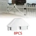8Pcs Picket Fence Caps Fence Parts Fence Post Caps