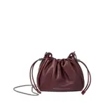 [Brunello Cucinelli] Brunello Cucinelli Mellow Mini Drawstring Bucket Bag ONE SIZE RED
