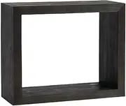 Narrow Solid Wood Console Table, Square Entrance Table, Sofa Table with Storage Shelf, Living Room/Bedroom/Entryway/Hallway Accent Table (Small)