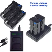 2250mAh Battery for Sony NP-F550 YONGNUO YN360 YN600 YN900 YN300 OR Charger