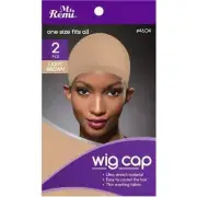 Ms Remi #4604 Wig Stocking Cap - Light Brown 2pc