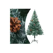 Frosted Christmas Tree With Pinecones 150 Cm