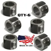 6 - Steel Universal Weld On Bar Clamp 1-1/2" Roll Cage Fabrication Mount 4 Bolt