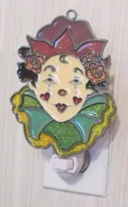 PURPLE HAT MIME NIGHTLIGHT (CLOWN SUNCATCHER LIGHT)