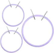 Didiseaon 3Pcs Adjustable Embroidery Head Versatile Cross Stitch Frames for DIY Needlework Projects for Home and Studio Use