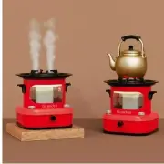 Retro Stove Shape Tabletop Ultrasonic Humidifier + Mood Light