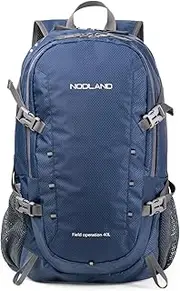 Sharkborough NODLAND 40L Lightweight Hiking Backpack Water Resistant for Camping Packable Waterproof Daypack Travel Men Women