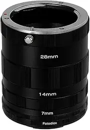 Fotodiox Macro Extension Tube Set Compatible with Fujifilm X-Mount Cameras for Extreme Macro Photography